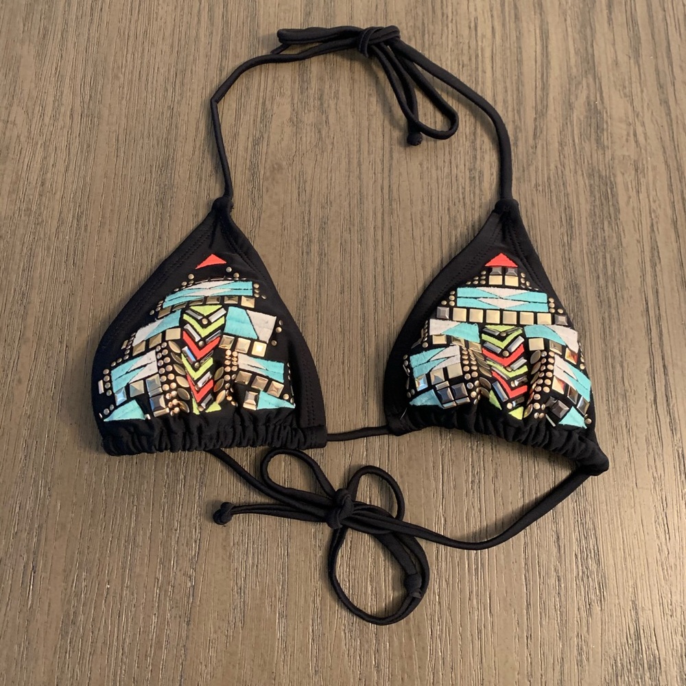 Xhilaration Embellished Triangle Bikini Top